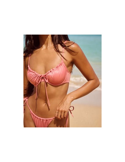 Maillot de bain corbeille matière irisée effet mouillé