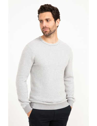 Pull Col Rond Gaufré