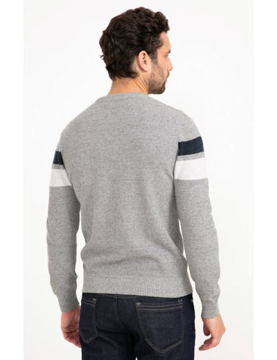 Pull Col Rond Rayé