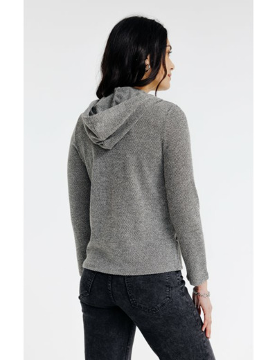 Cardigan matière fantaisie