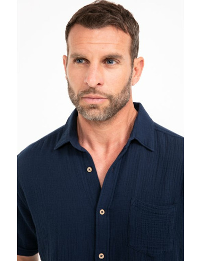 Chemise manches courtes Double Gaze