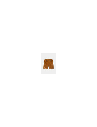 Short en velours marron pour fille