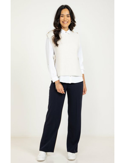 Pull ouvert sur les côtés