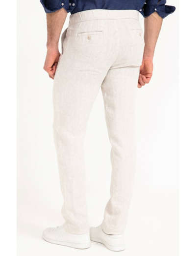 Pantalon en lin Lino avec cordon