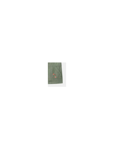 Gilet rayé vert pour bébé fille