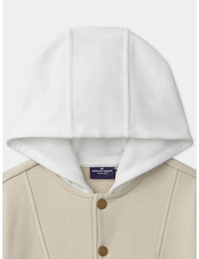 Gilet à capuche tricolore