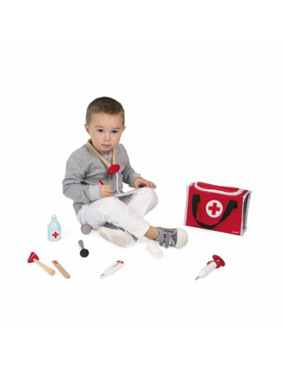 MALLETTE DU DOCTEUR EN BOIS