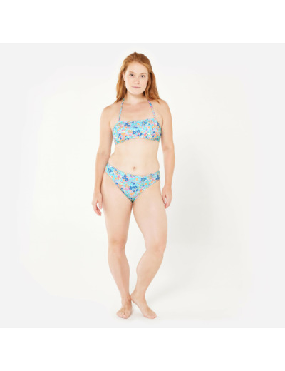 Bas de maillot culotte surf fleuri Femme - Nina multicolore