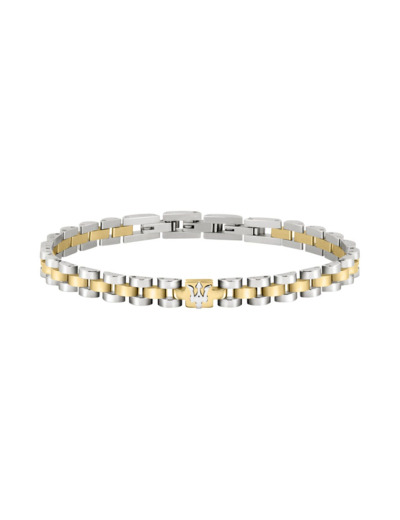 Bracelet Homme Steel Argenté, Doré