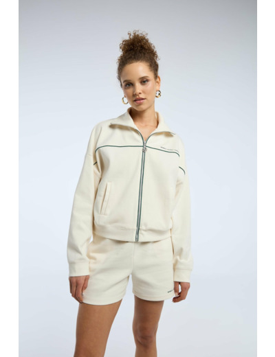 Veste sweat avec œillets