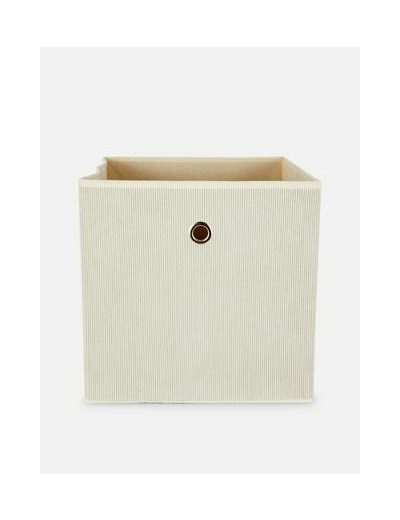 Cube de rangement en velours côtelé
