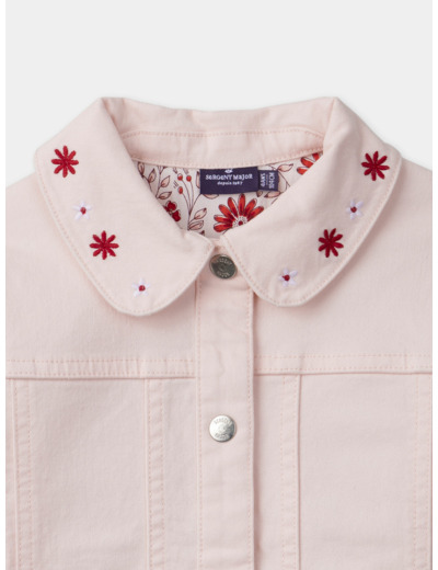 Veste en jean rose