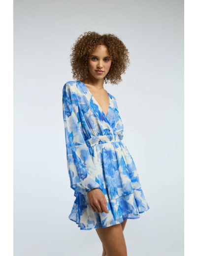 Robe mini avec volants