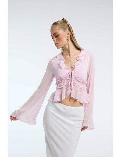 Blouse à volants