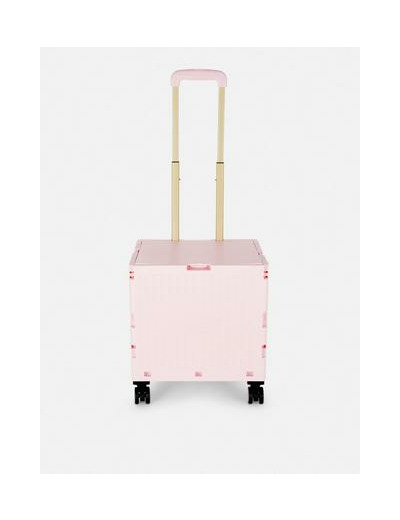 Caisse pliable à roulettes