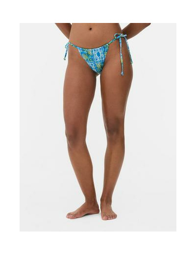 Bas de bikini à motif floral à nouer sur les côtés