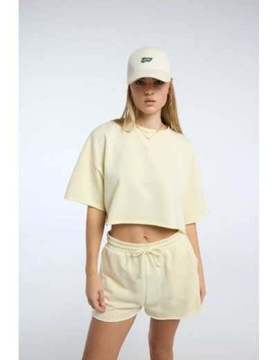 Sweatshirt à l'aspect brillant