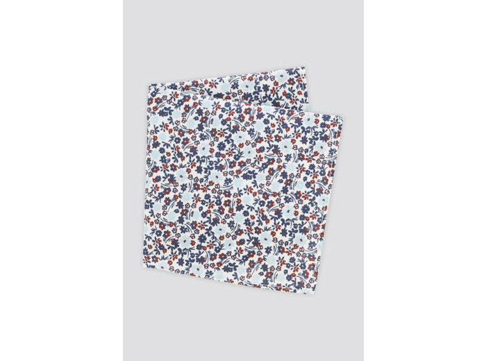 Pochette costume fleurie - Bleu clair