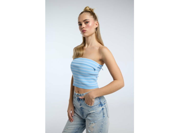 Top en tricot avec rayures