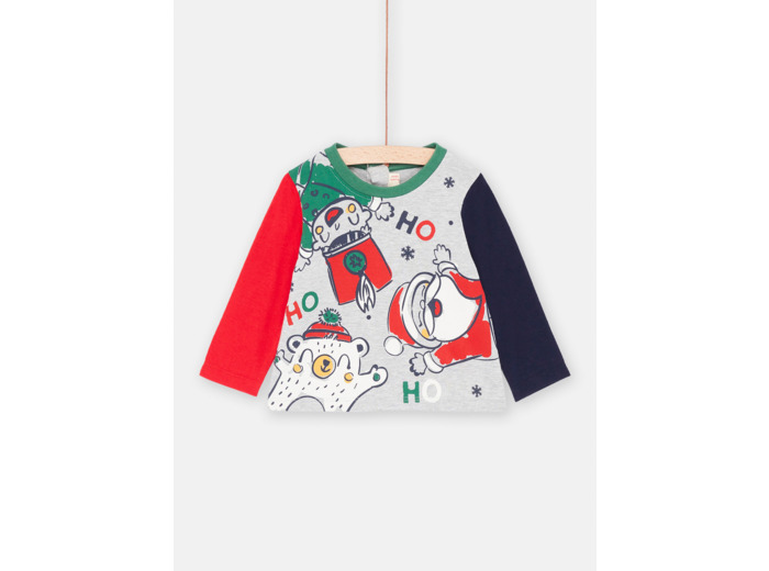 Tee Shirt Manches Longues Gris