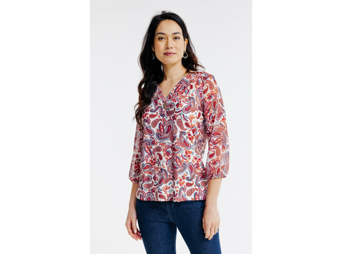 Tee-shirt imprimé manches 3/4