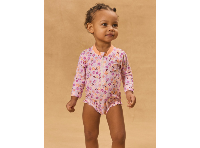 Body de bain UPF 50+ imprimé fleuri