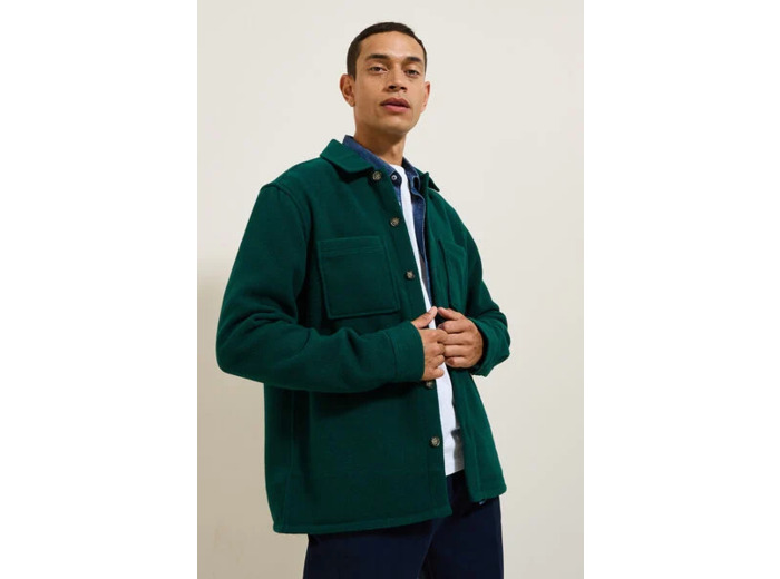 Surchemise col chemise - Vert