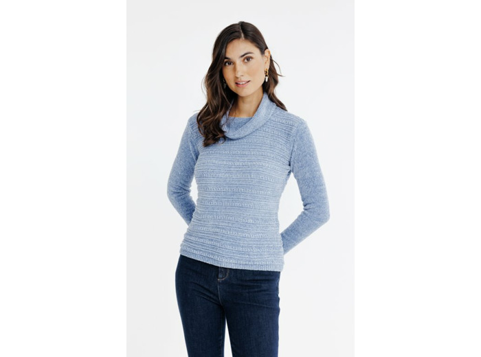 Pull En Chenille Tricotage Fantaisie