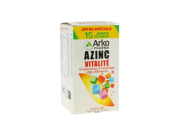 Azinc Forme Et Vitalite 120 + 30 (15 Jours Offerts)