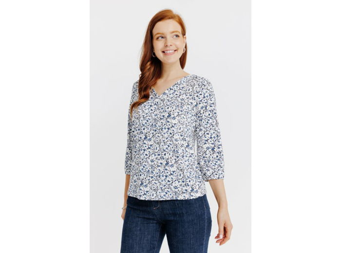 Tee-Shirt Col V Imprimé