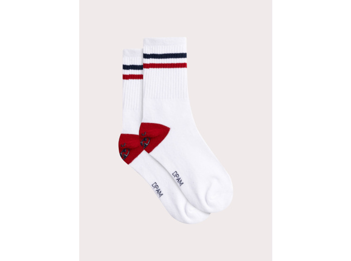 Chaussettes tennis blanches fantaisies pour garçon