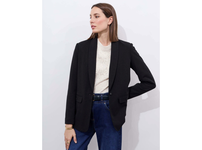 Veste tailleur unie NOIR Femme