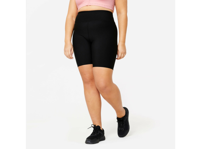 Cycliste taille haute Fitness Grande Taille Noir