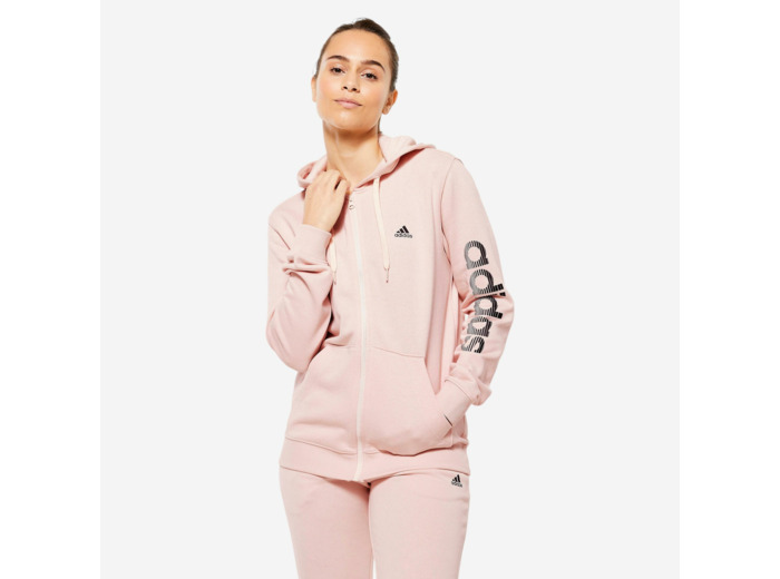SWEAT-SHIRT A CAPUCHE DE FITNESS SOFT TRAINING ADIDAS FEMME ROSE