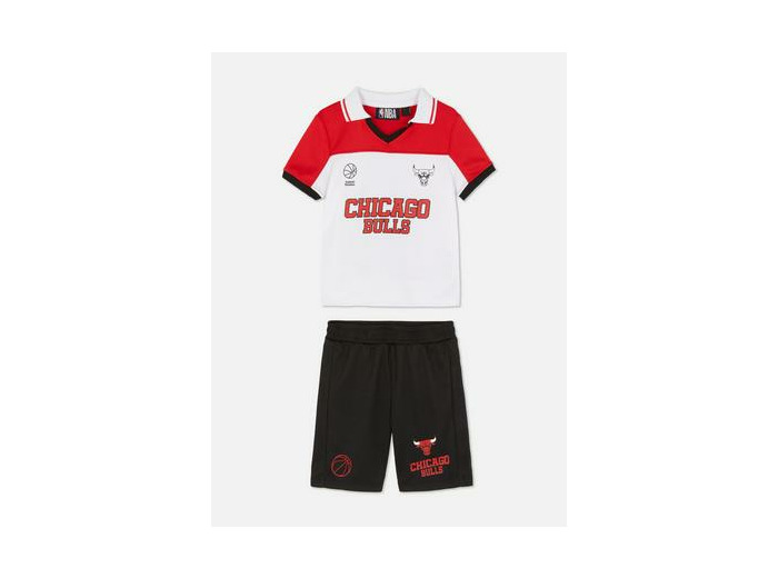 1,5–8 ans | Ensemble haut à col et short NBA Chicago Bulls