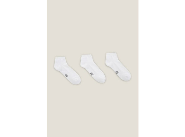 Chaussettes unies basses - Blanc