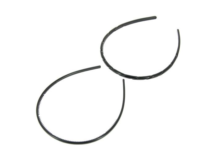 Serre-tête noirs et torsadé x2