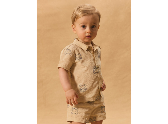 Chemise manches courtes pandas