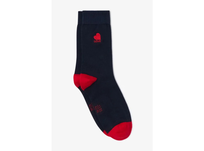 Chaussettes hautes Saint Valentin - Bleu foncé