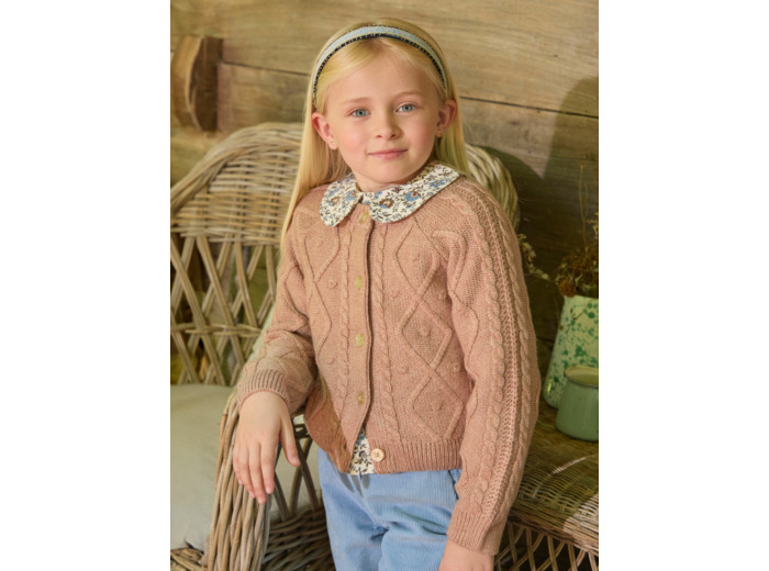 Gilet maille torsadée