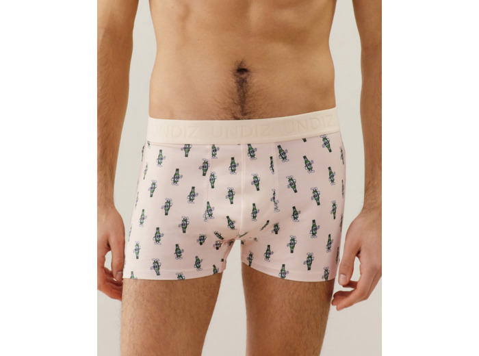 Boxer en microfibre à motifs