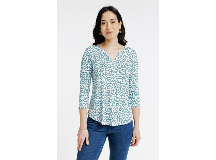 Tee-shirt imprimé manches 3/4