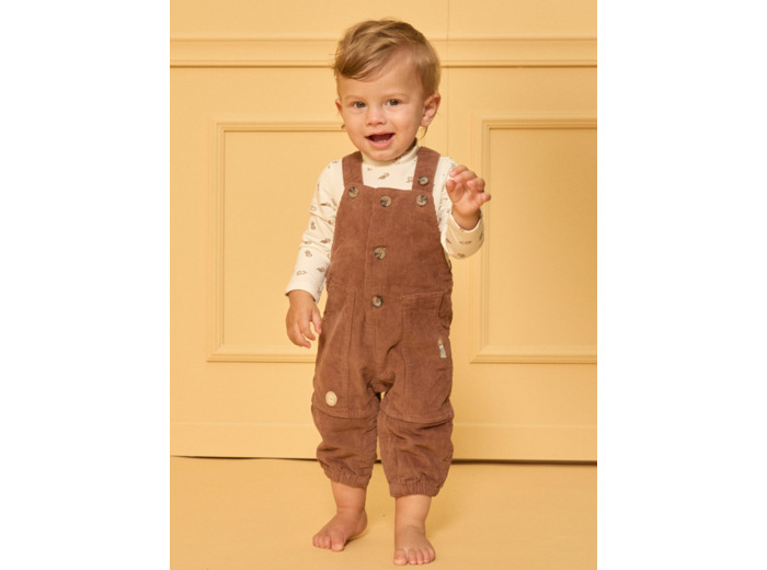 Salopette en velours côtelé