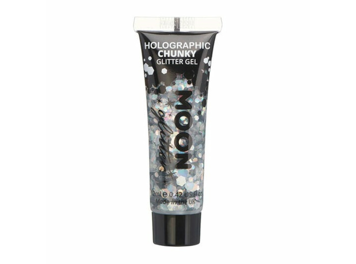 Gel holographique à grosses paillettes Moon Glitter argent
