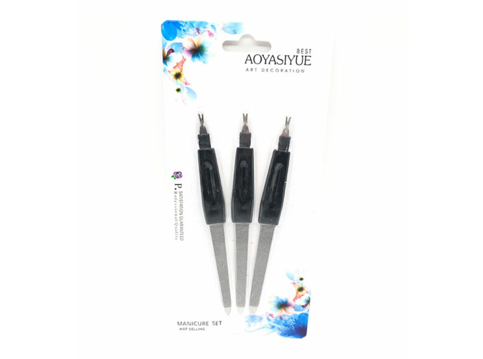 LIME ONGLE METAL 3PCS