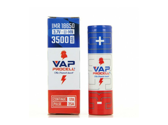 Accu 25A 18650 3500mah IMR Vap Procell