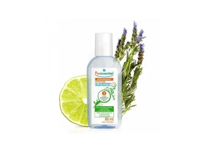 Puressentiel Assainissant Gel Antibactérien Assainissant Aux 3 Huiles Essentielles 80 Ml