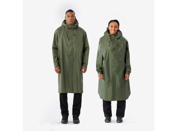 Poncho de pluie et de randonnée ajustable, 75 L max, MT900 2.0 Kaki