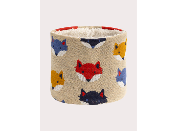 Snood à motif renard pour garçon