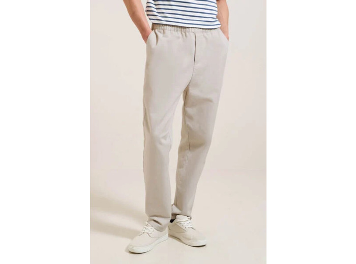 Pantalon jogger contenant du lin - Ecru